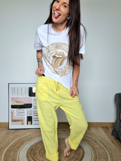 Pantalon Suzy jaune