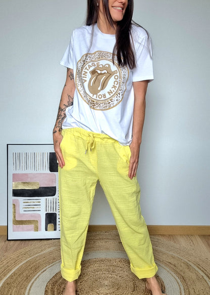 Pantalon Suzy jaune