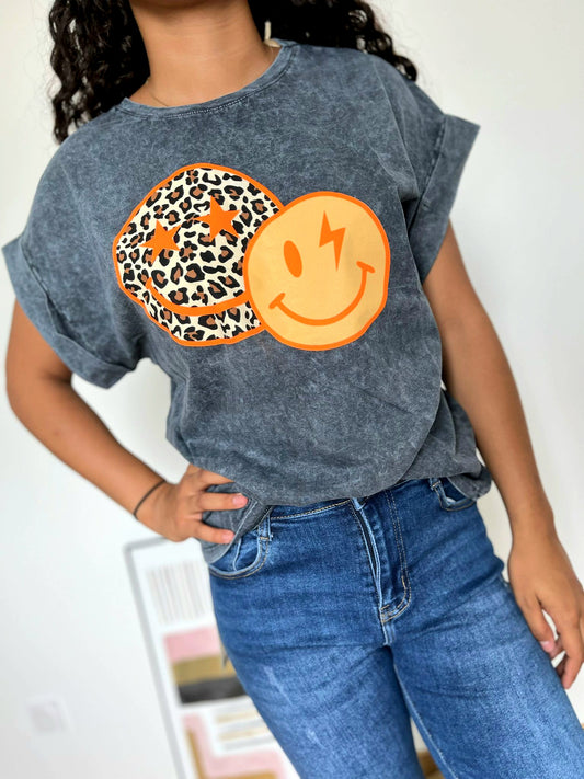Tee-shirt Smiley orange